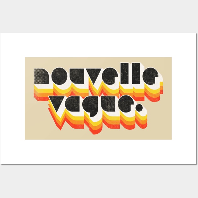 Nouvelle Vague  /  Retro Faded Design Wall Art by DankFutura